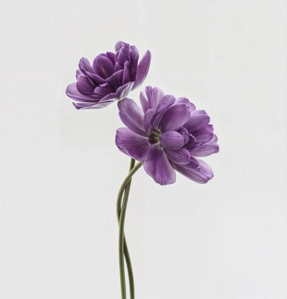 گل های بنفش